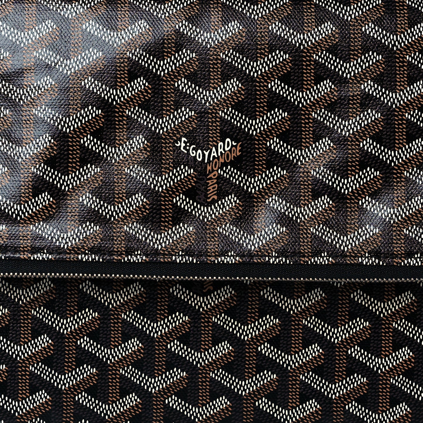 Goyardine Sainte Marie Soft Clutch Black