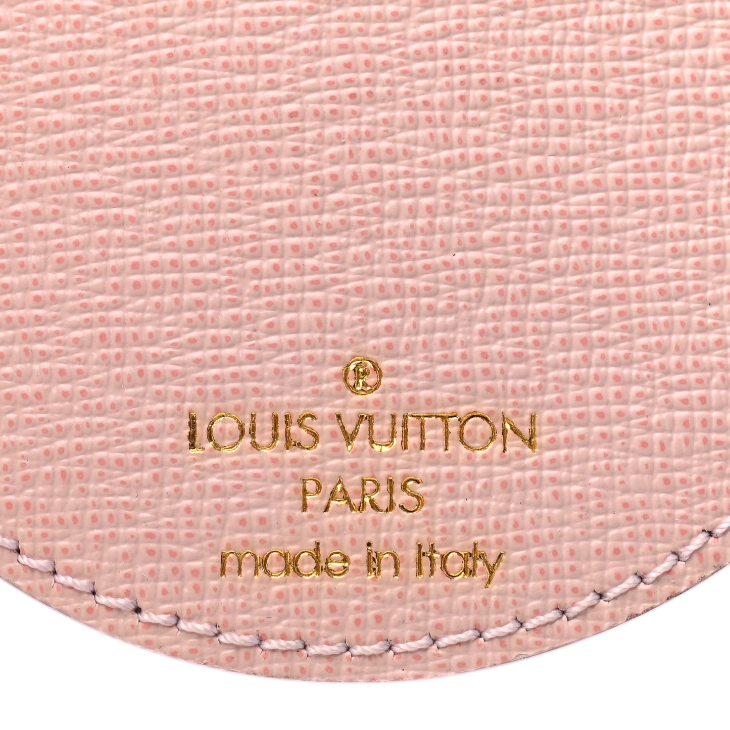 Monogram LV Mirror Bag Charm Key Holder Rose Ballerine