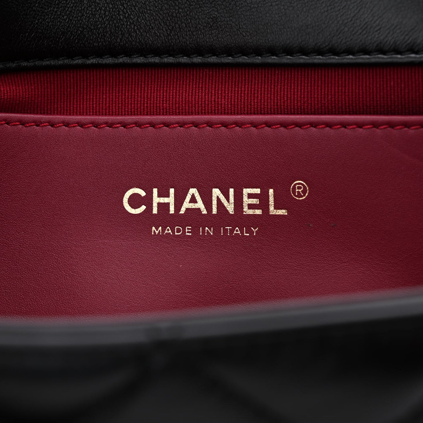 Lambskin Quilted Mini Flap Black
