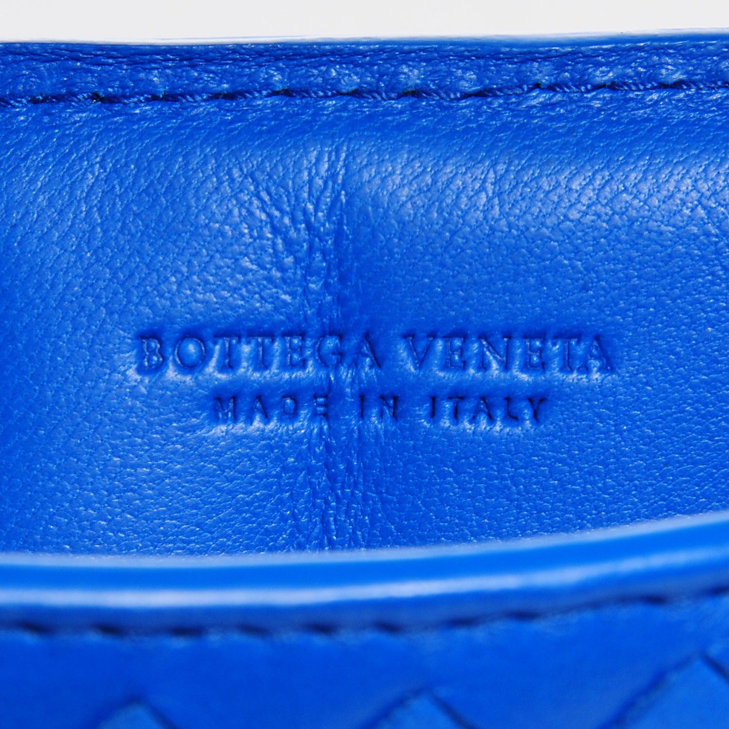 Bottega Veneta Nappa Intrecciato Mini iPad Case Signal Blue 6 of 8