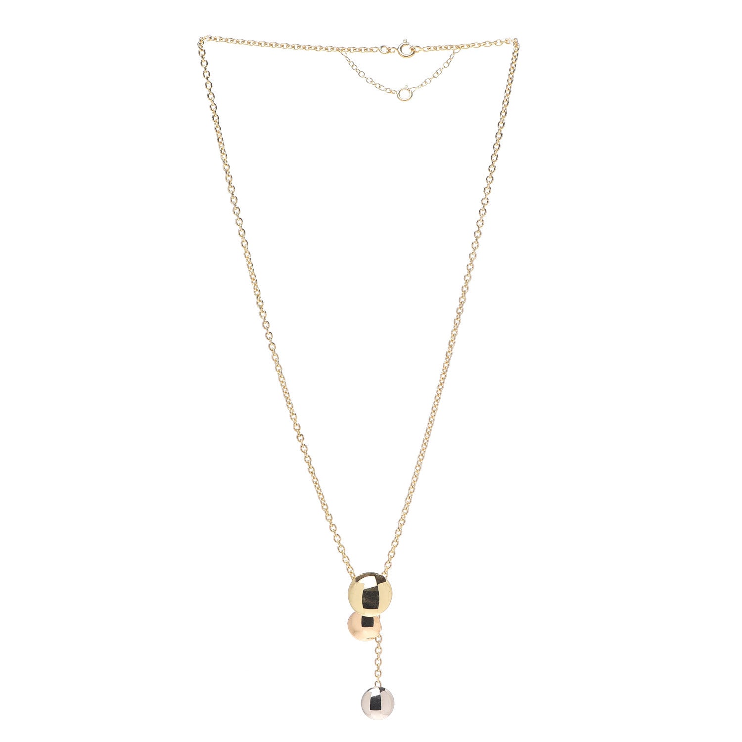Cartier 18K Pink Yellow White Gold Sweet Trinity Drop Necklace 3 of 5