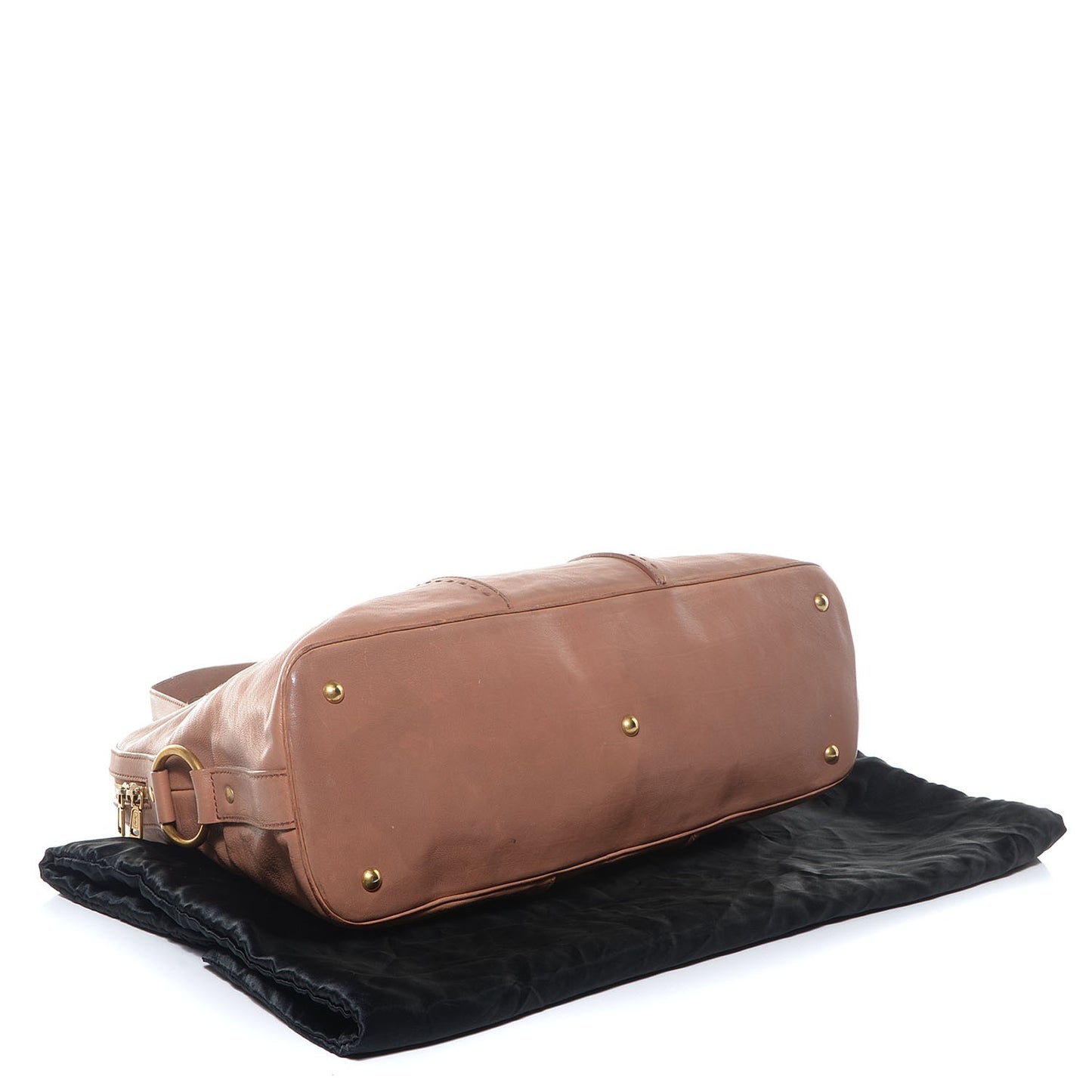 Leather Oversized Muse Beige