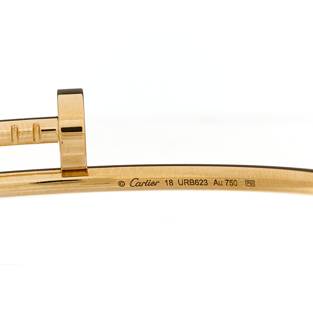 Cartier 18K Yellow Gold Small Juste Un Clou Bracelet 18 4 of 5