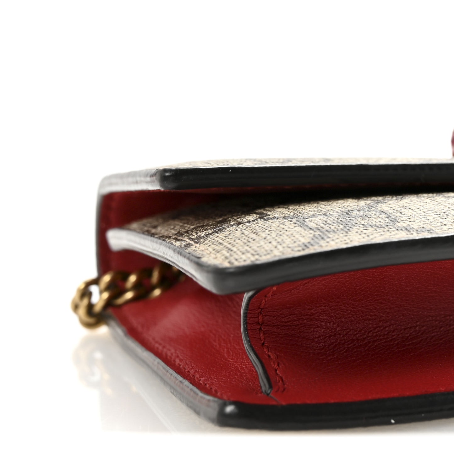GG Supreme Monogram Mini Cherry Chain Bag