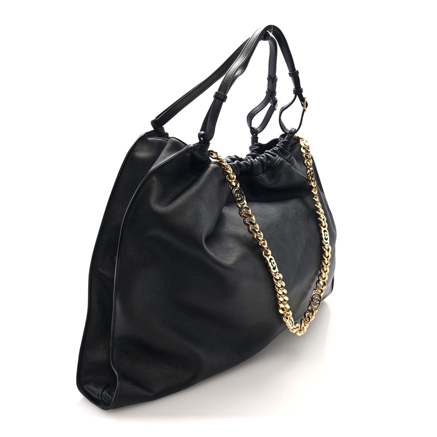 Calfskin Large Blondie Tote  Black