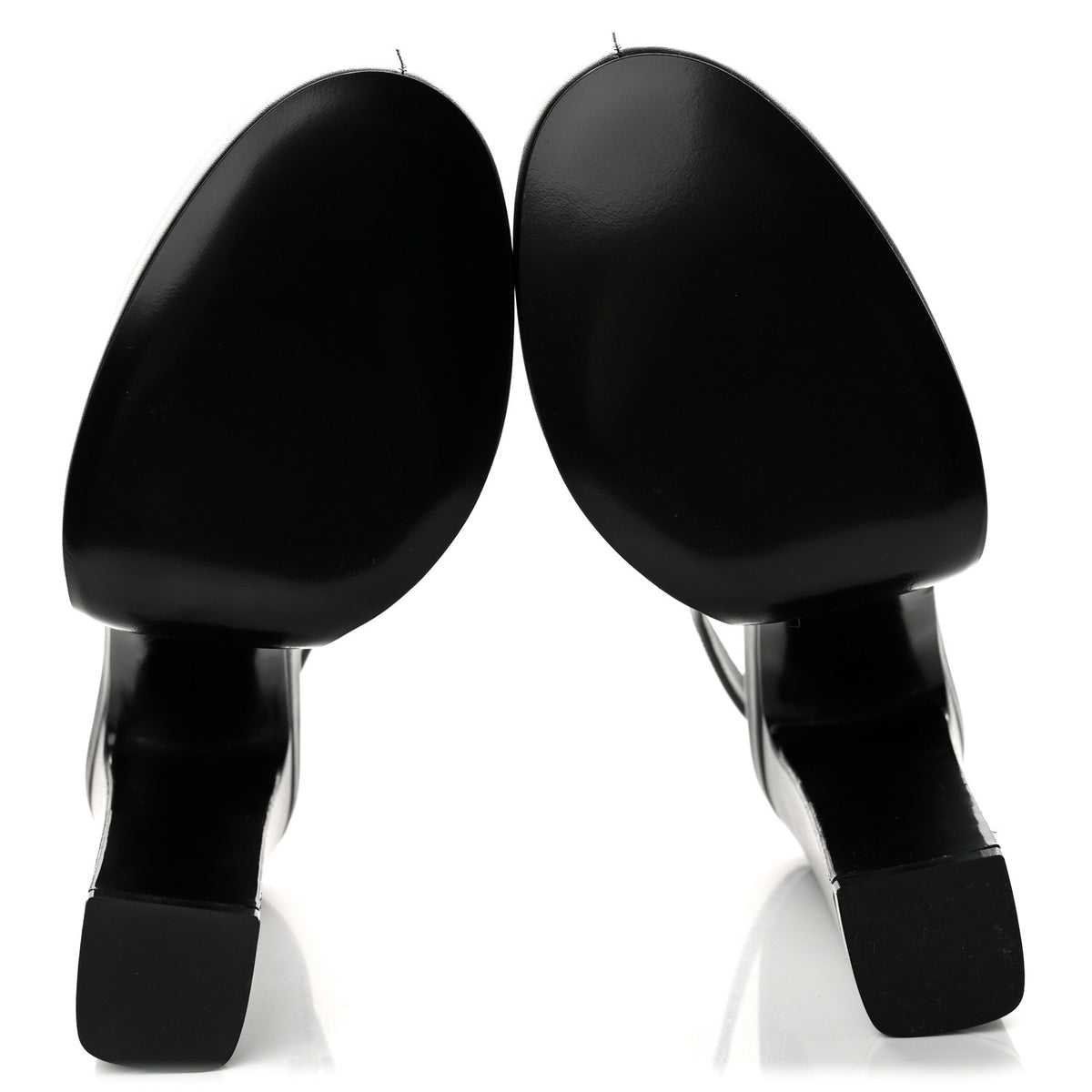 Gucci Calfskin Horsebit Platform 70/160mm Slingback Mules 36 Black 6 of 10