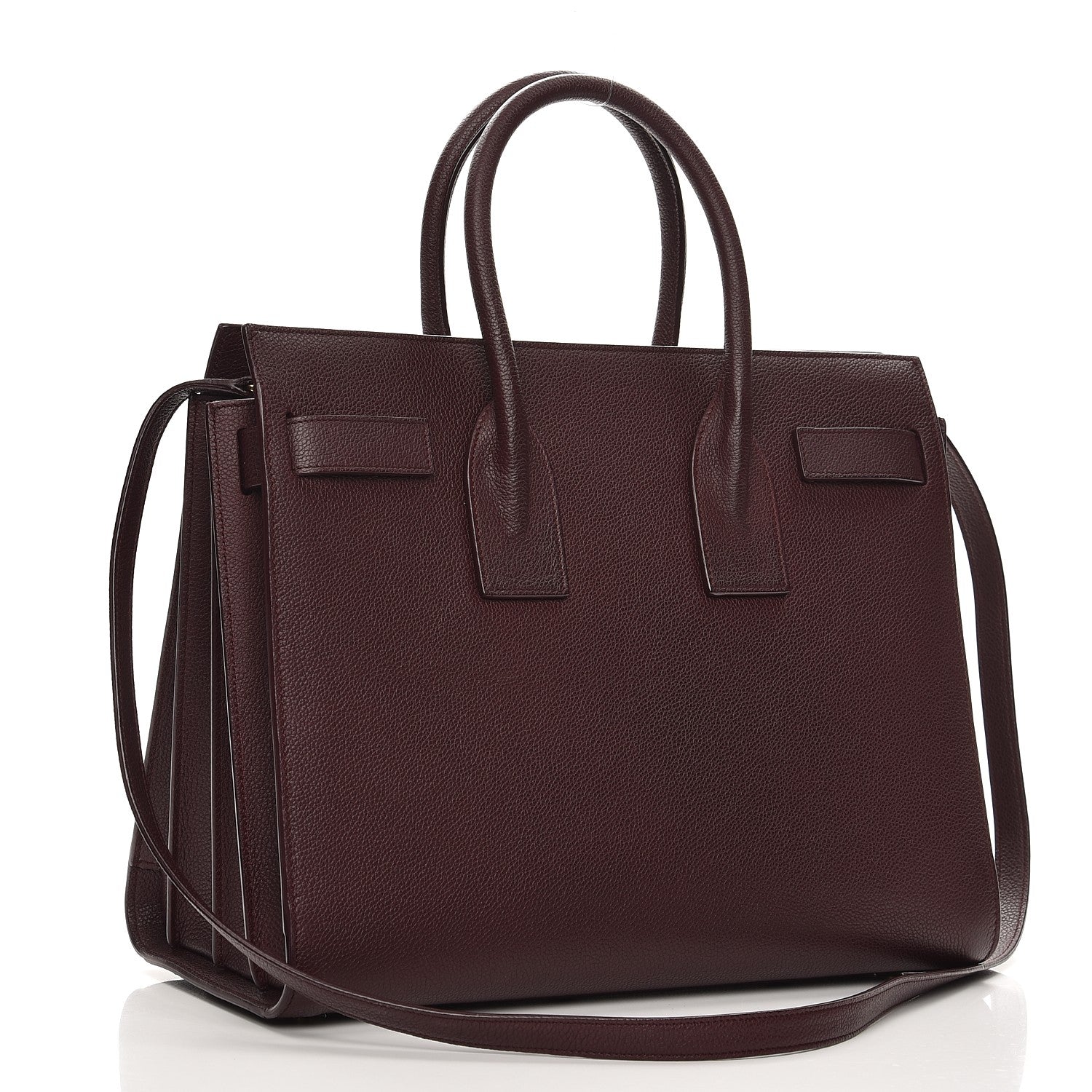 Saint Laurent Grained Calfskin Small Classic Sac De Jour Amaranto 4 of 11