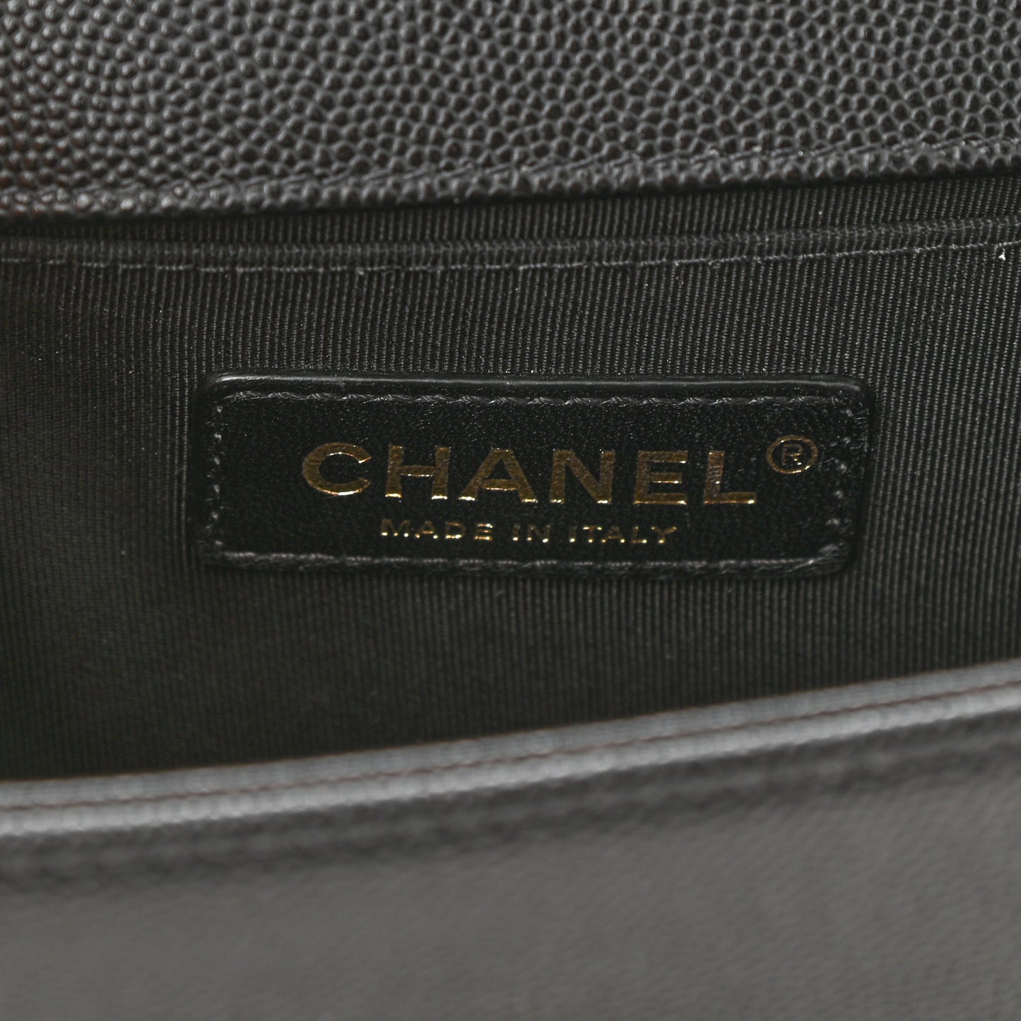 Caviar Quilted Small Boy Flap Black