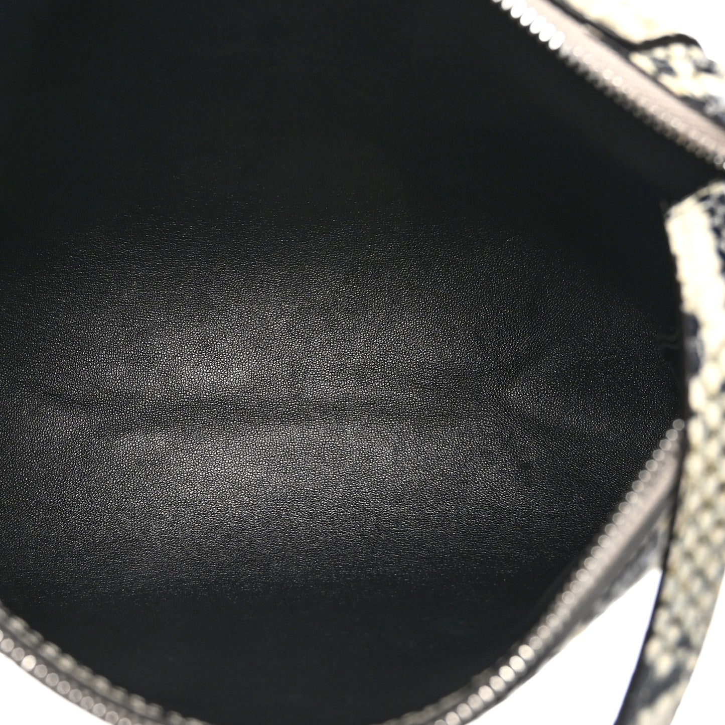 Python Embossed Lina Bag Natural