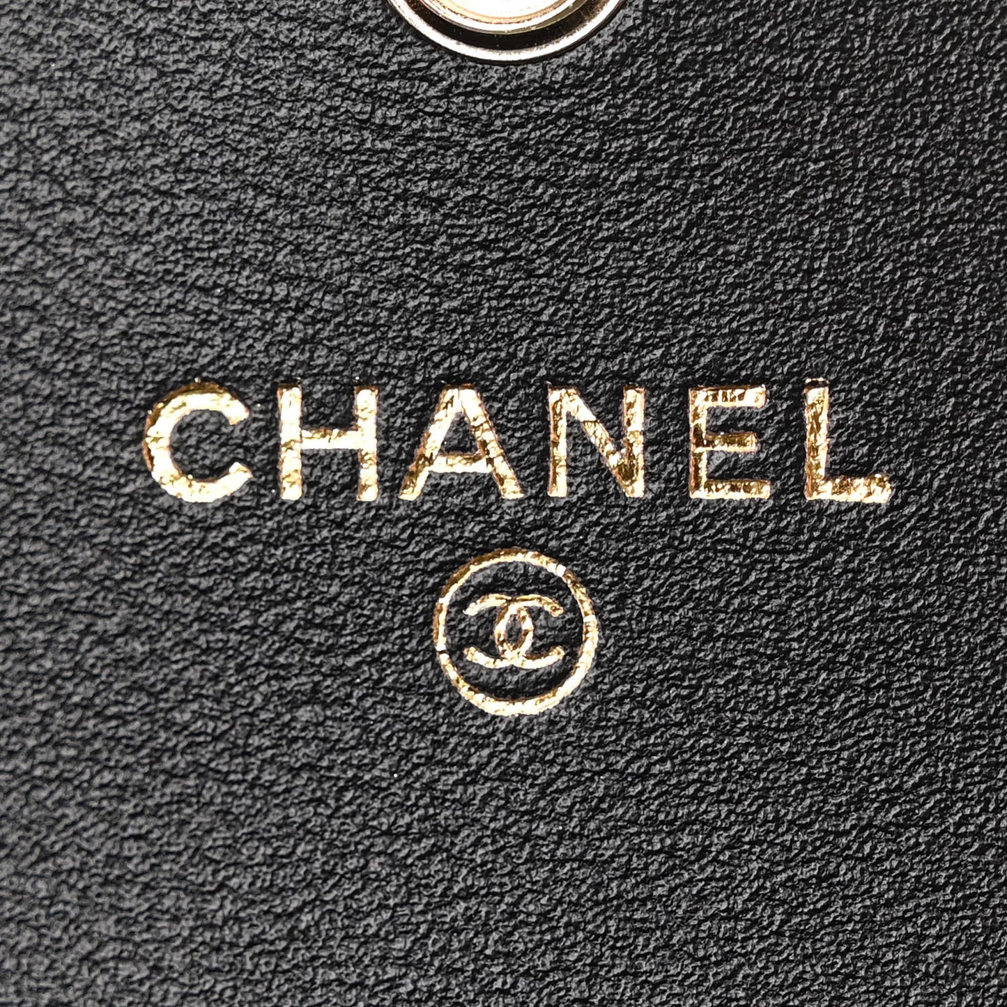 Lambskin Quilted Enamel CC Flap Wallet Black