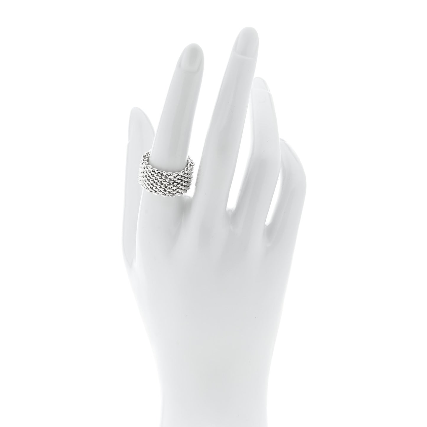 Sterling Silver Somerset Mesh Ring 54 7