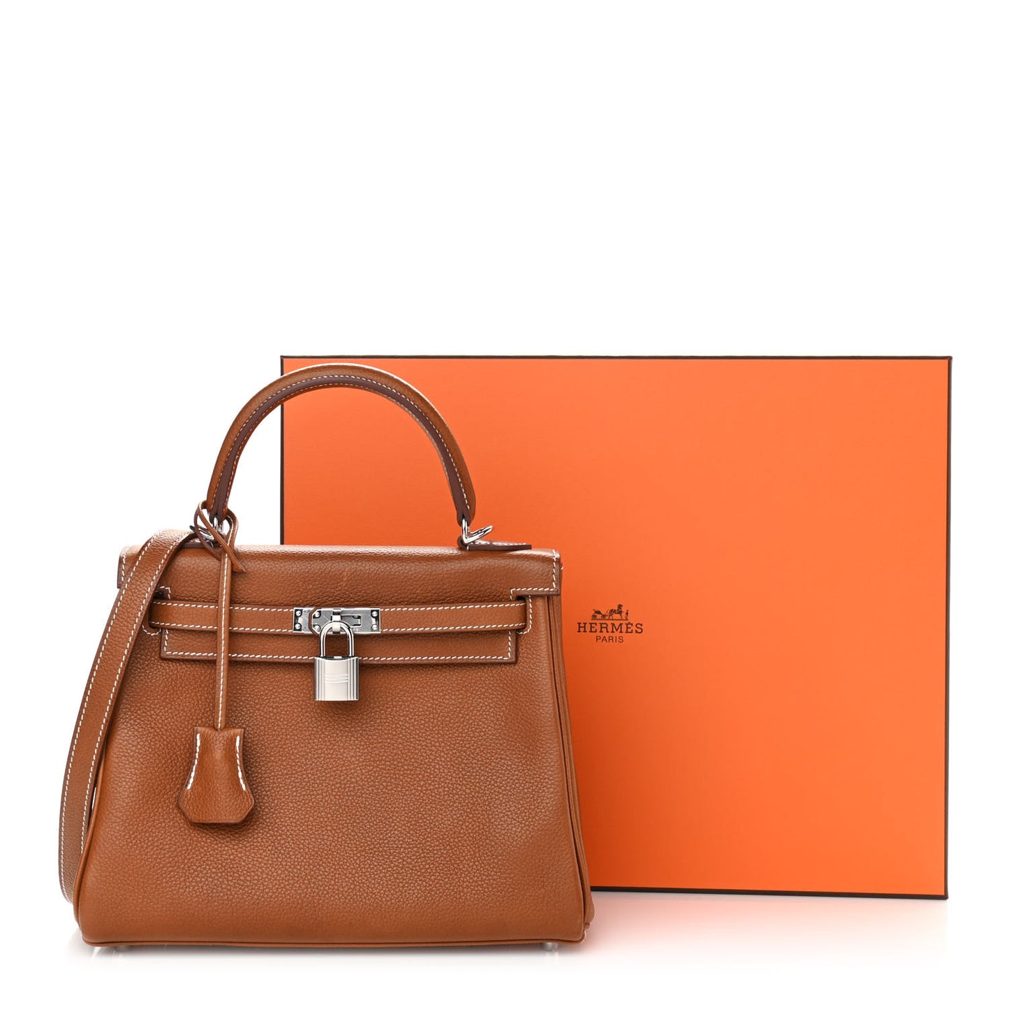 Barenia Faubourg Kelly Retourne 25 Fauve