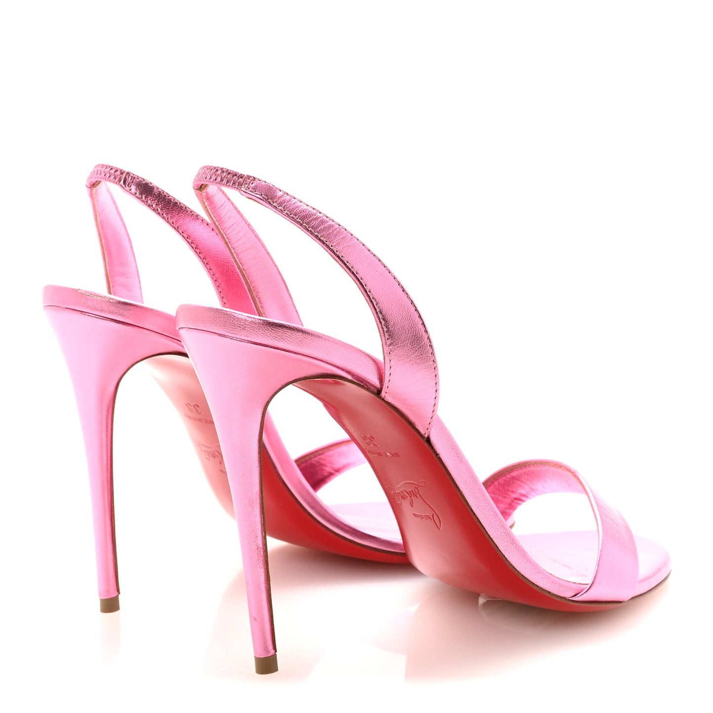 Kid Laminato O Marylin 100 Slingback Sandal Heels 38 Confettis