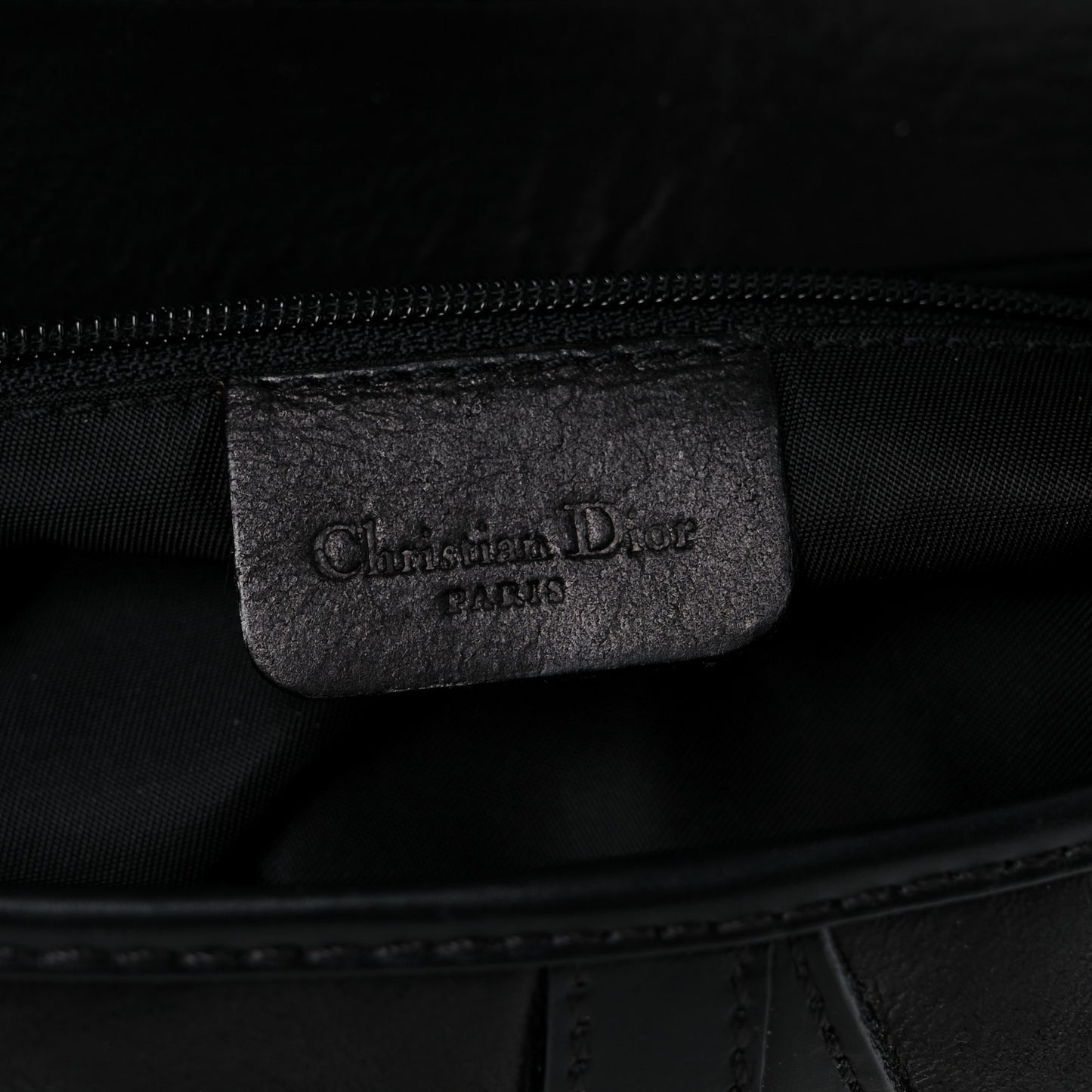 Calfskin Saddle Bag Black