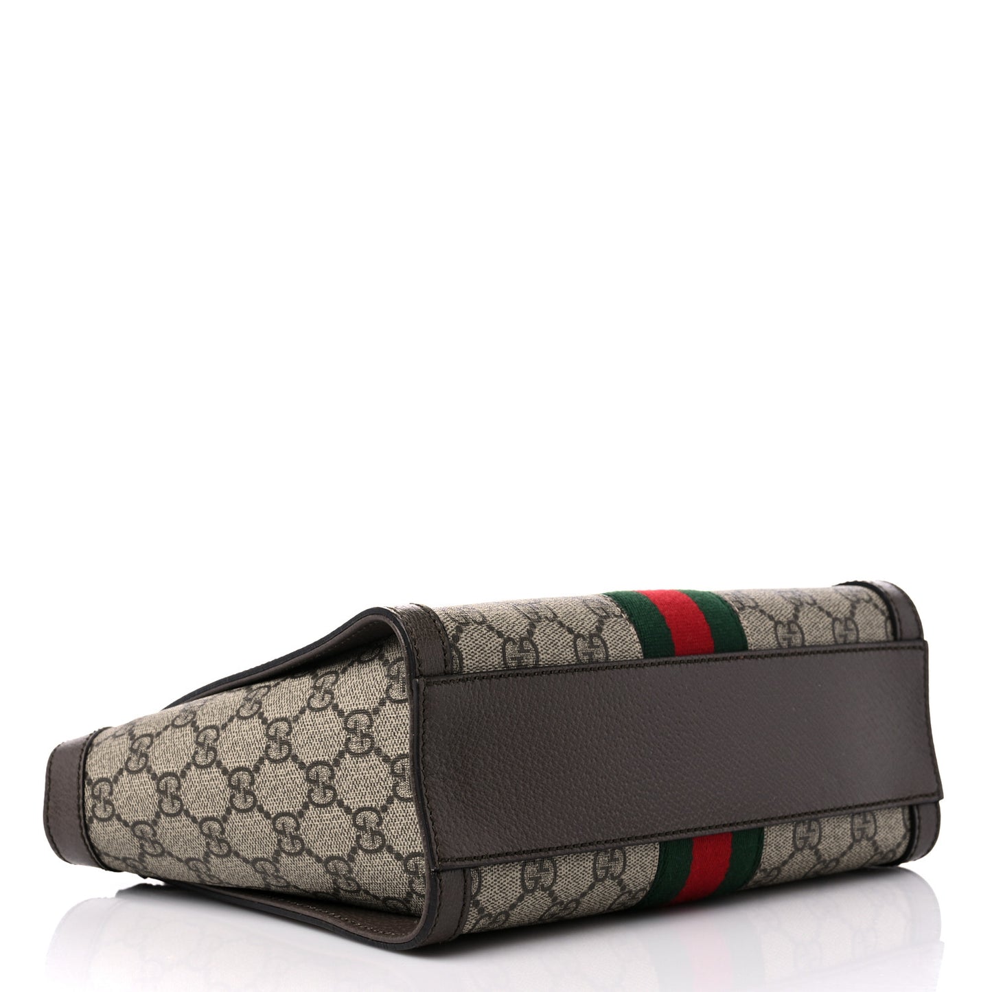 GG Supreme Monogram Small Ophidia Tote Bag Brown