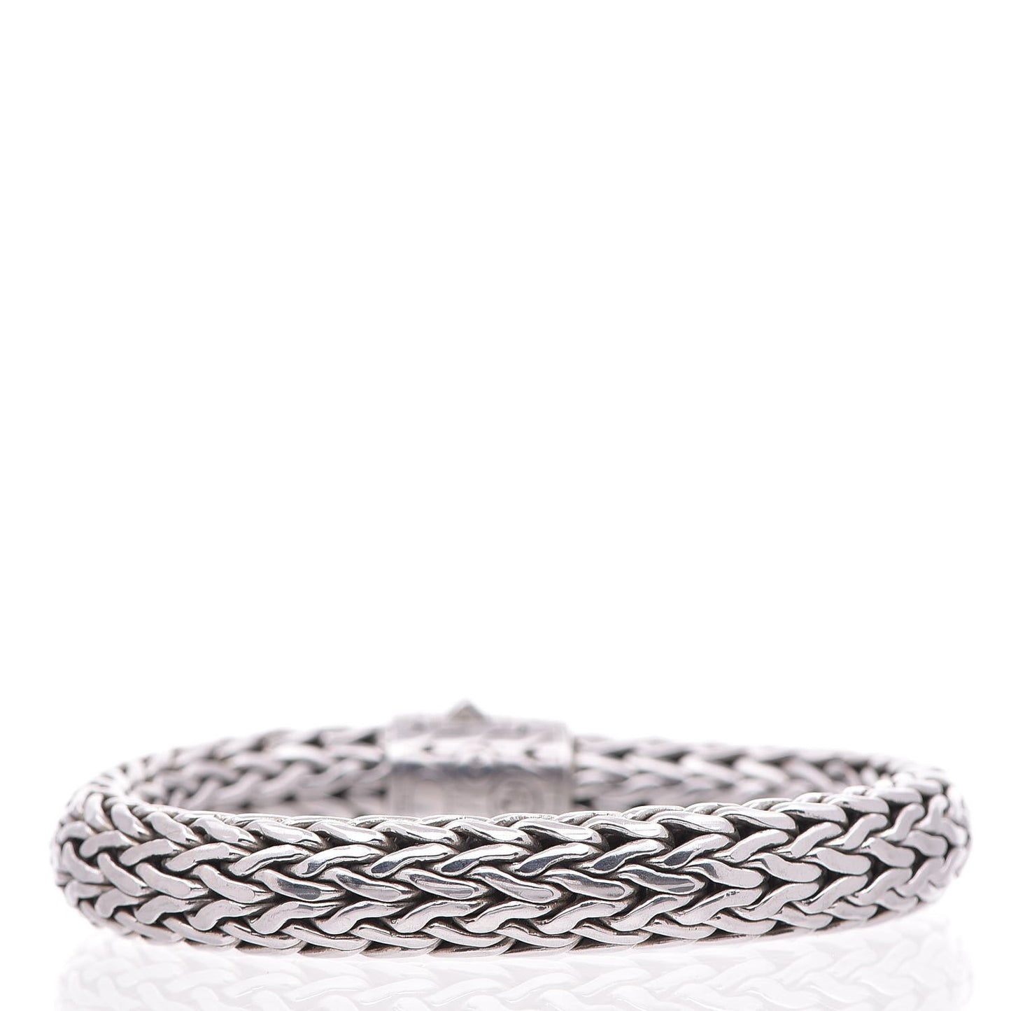 Sterling Silver Black Sapphire Classic Chain Bracelet Large