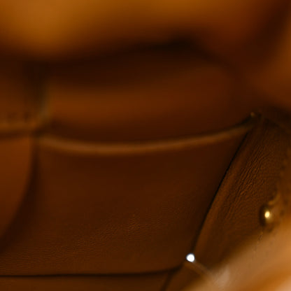 Bottega Veneta Lambskin Maxi Intrecciato Mini North South Cassette Tote Camel Gold 12 of 14