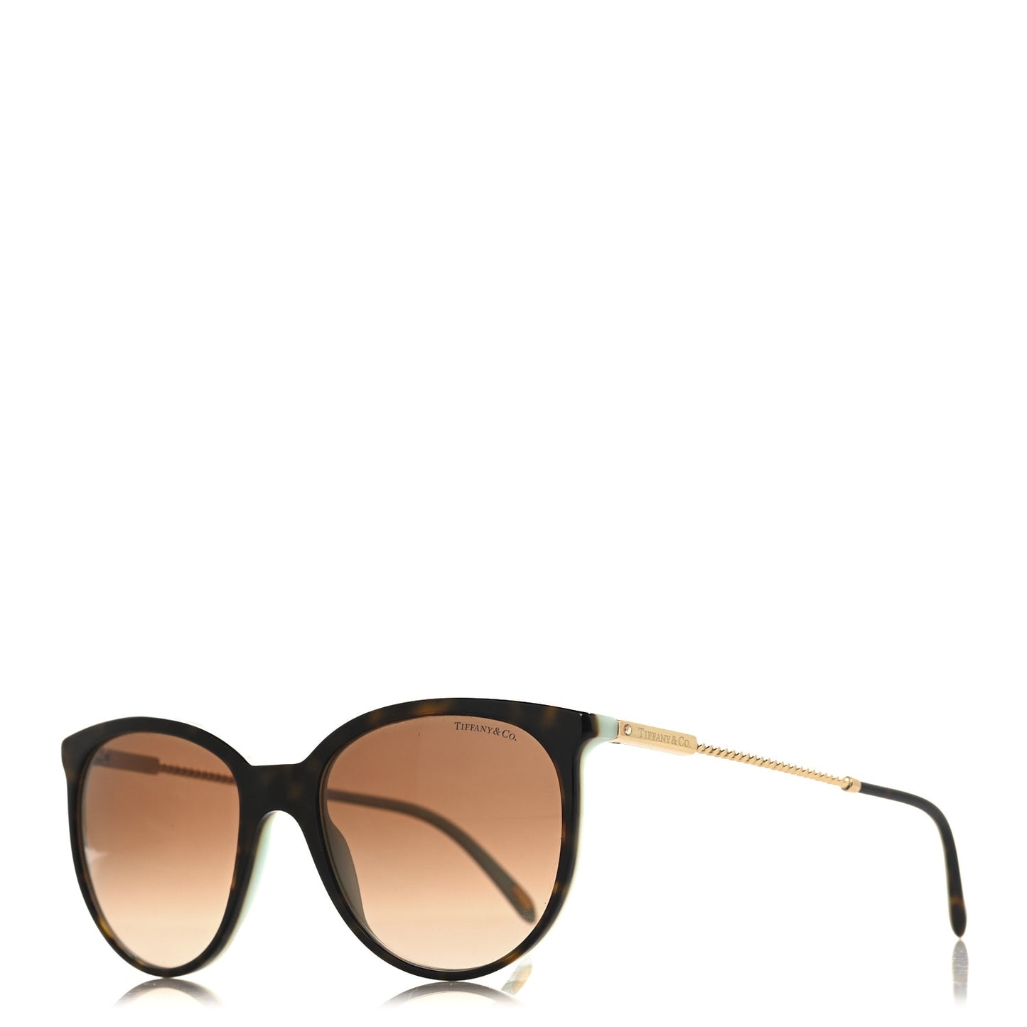 Acetate Metal TF4087-B Sunglasses Brown Blue