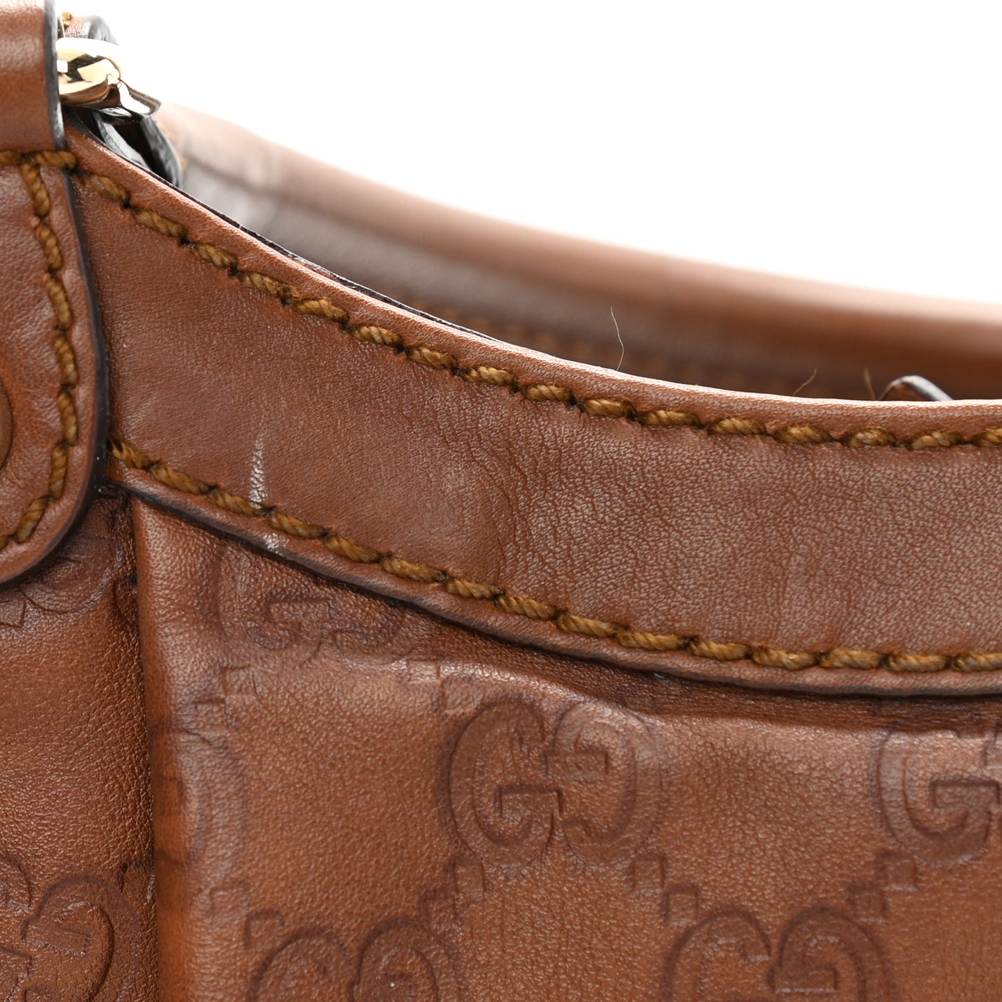 Guccissima Medium Sukey Tote Brown