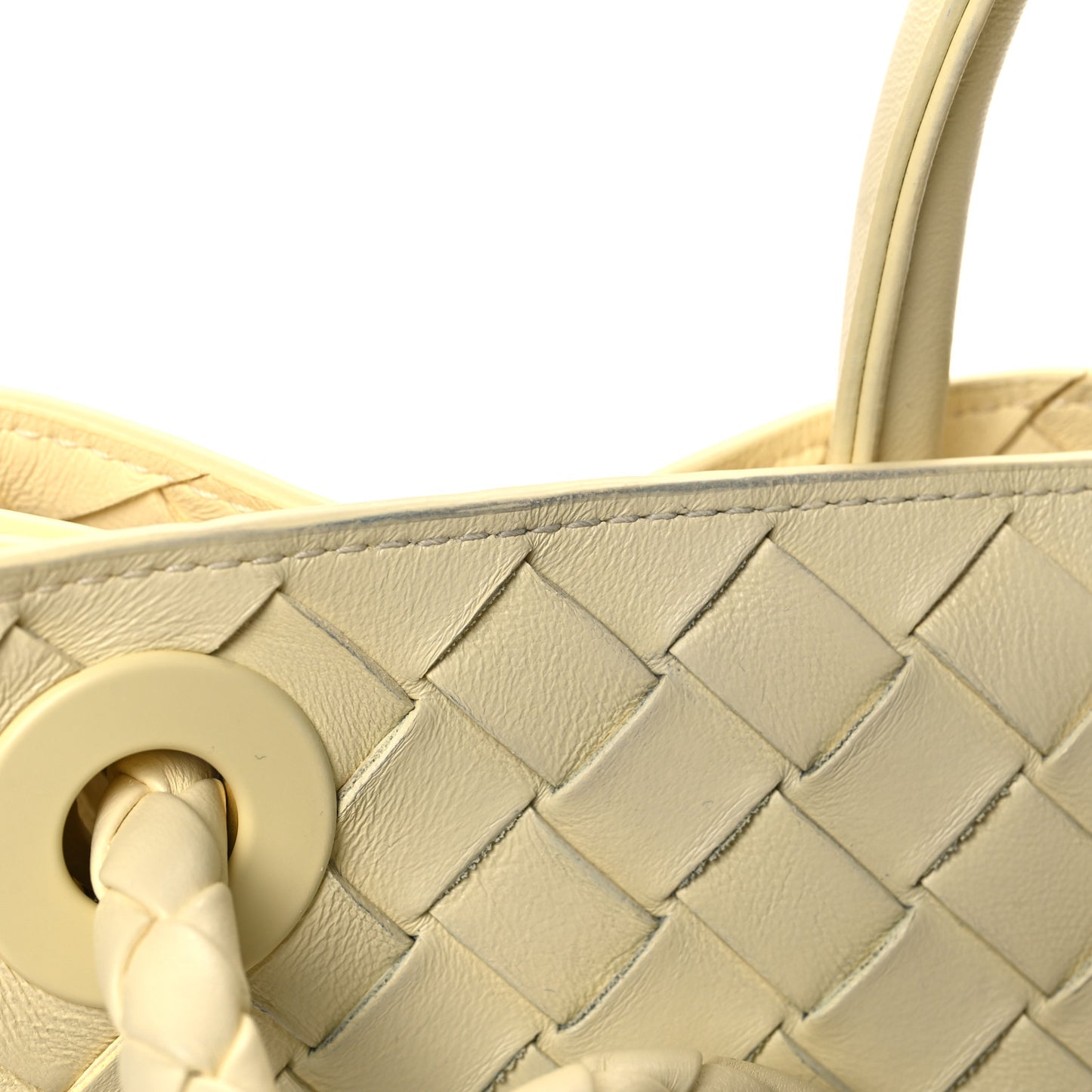 Nappa Intrecciato Medium Andiamo Shoulder Bag Chamomile