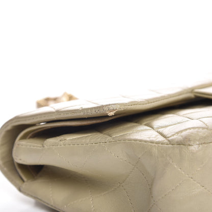 Chanel Lambskin Quilted Medium Double Flap Light Gold 13 of 21
