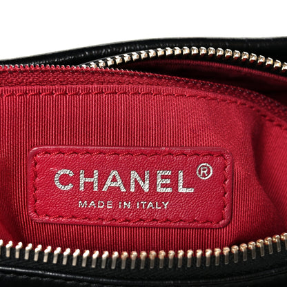 Chanel Aged Calfskin Quilted Small Gabrielle Hobo Black 6 of 10