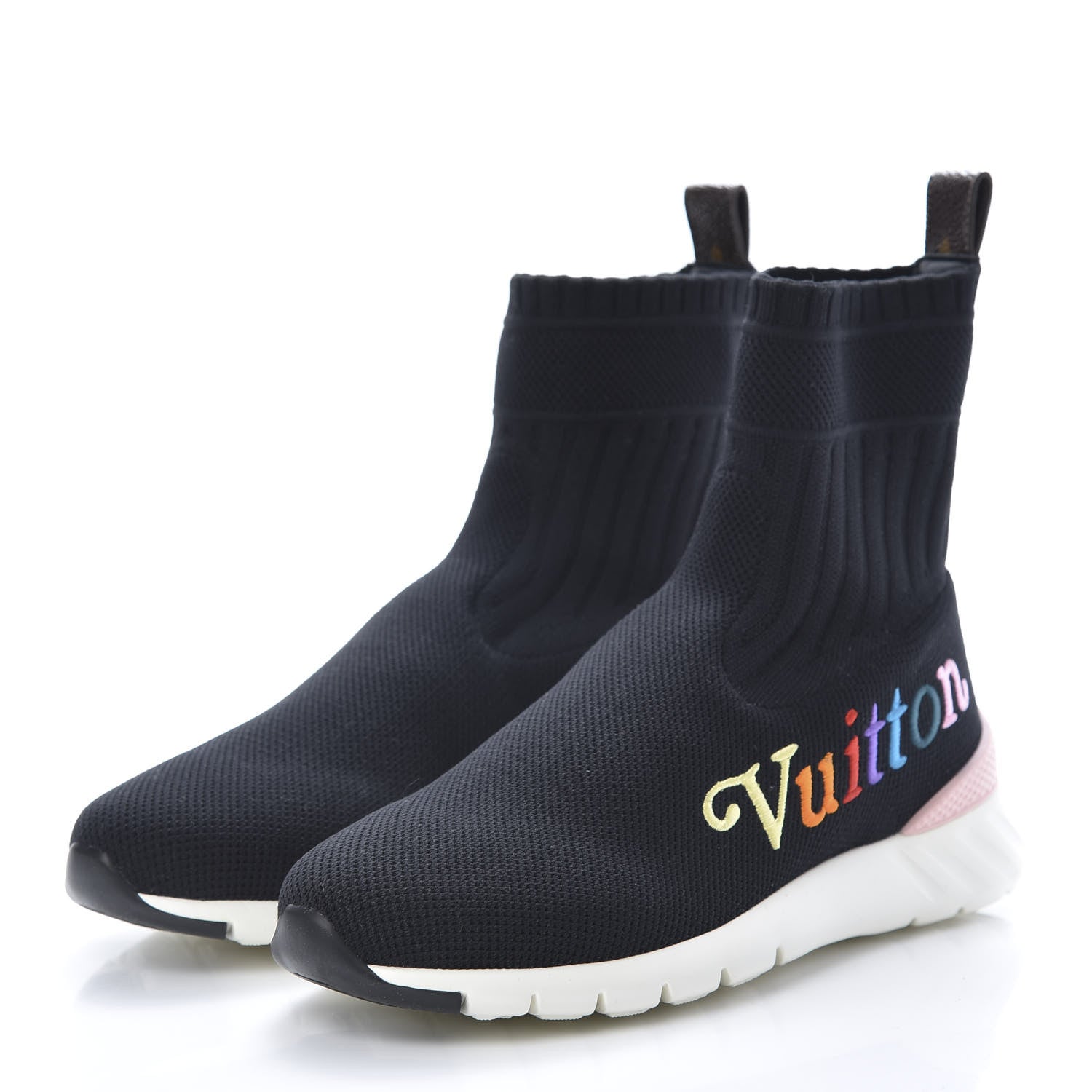 Louis Vuitton Stretch Fabric Aftergame Wave Sneaker Boots 35 Black 3 of 9