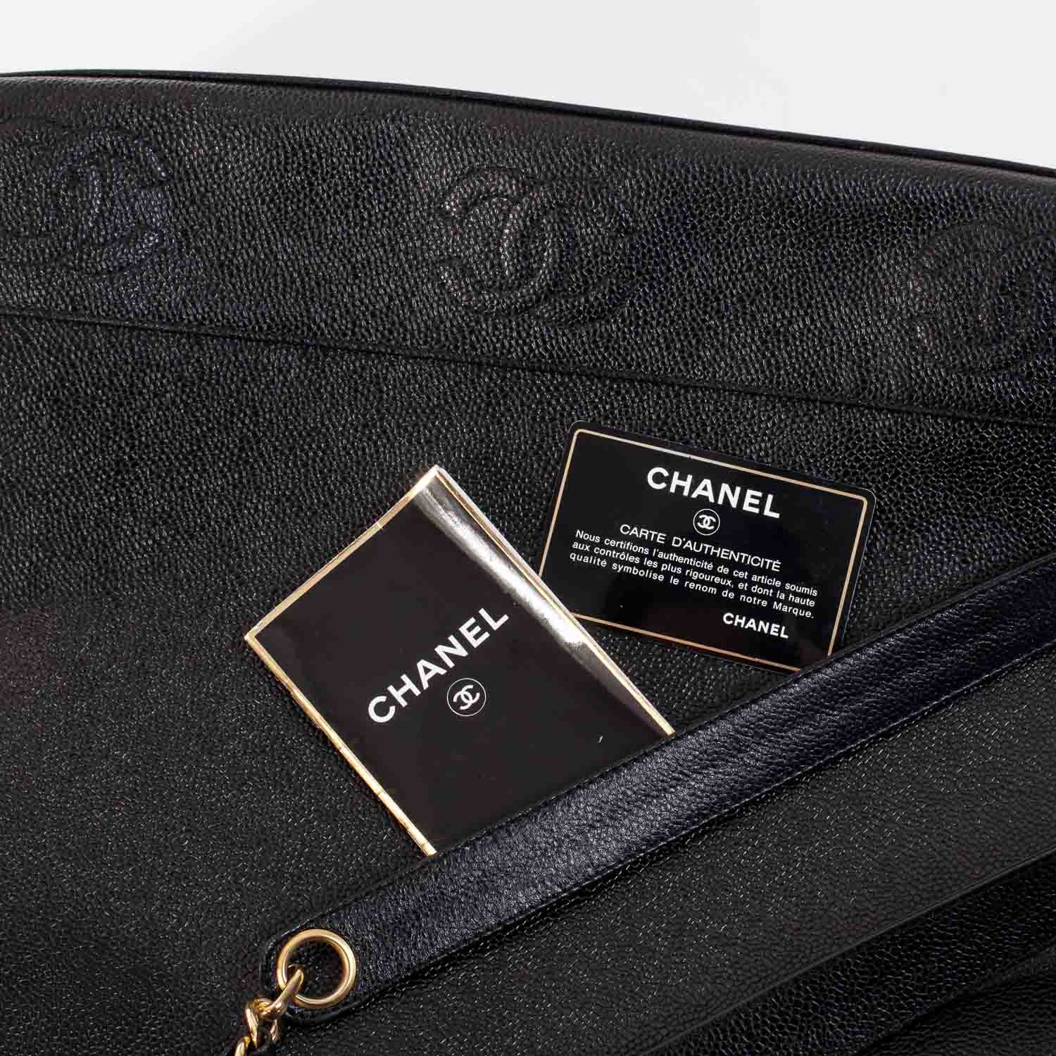 Chanel Caviar Shoulder Bag Black GHW 7 of 10