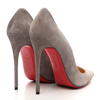 Christian Louboutin Veau Velours So Kate 120 Pumps 37 Storm 4 of 12