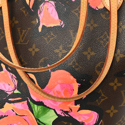 Louis Vuitton Monogram Roses Neverfull MM 13 of 14
