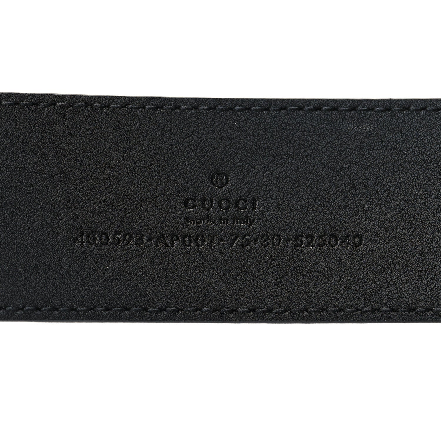 Gucci Calfskin Double G 40mm Belt 75 30 Black 5 of 5