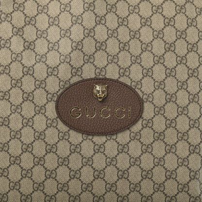 Gucci GG Supreme Monogram Neo Vintage Drawstring Backpack Beige New Acero Crop 9 of 9