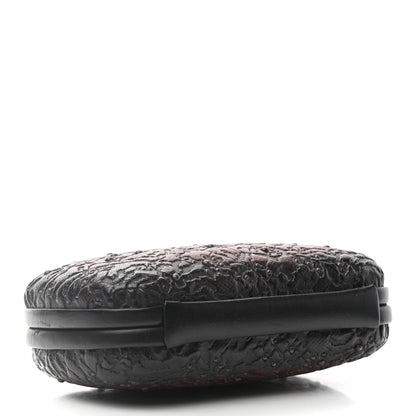 Bottega Veneta Calfskin Embossed Studded Knot Clutch Cioccolato 4 of 6