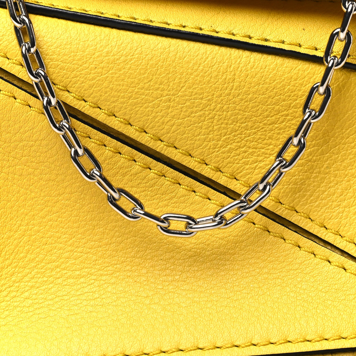 Loewe Calfskin Nano Puzzle Bag Yellow 8 of 10