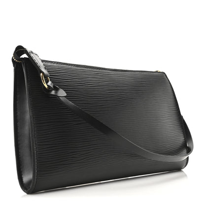 Louis Vuitton Epi Pochette Accessories 24 Black 3 of 9