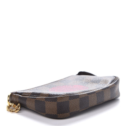 Louis Vuitton Damier Ebene Complice Trunks and Bags Mini Pochette Accessories Red 4 of 9
