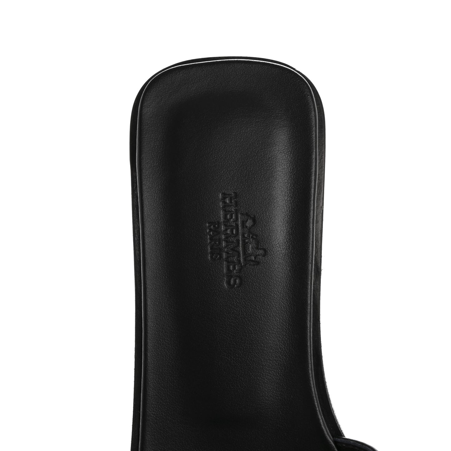 Box Calfskin Oran Sandals 38 Black