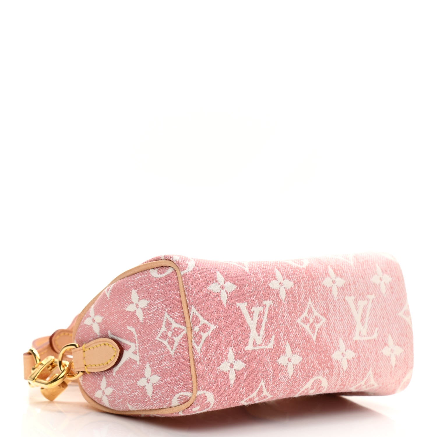 Louis Vuitton Monogram Jacquard Denim Nano Speedy Bandouliere Pink 4 of 10