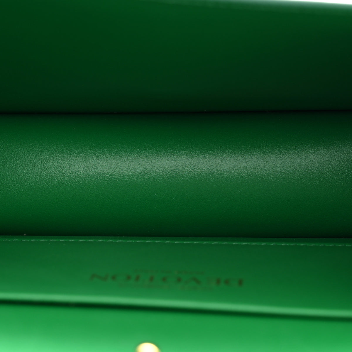 Smooth Calfskin Small Devotion Envelope Top Handle Bag Green