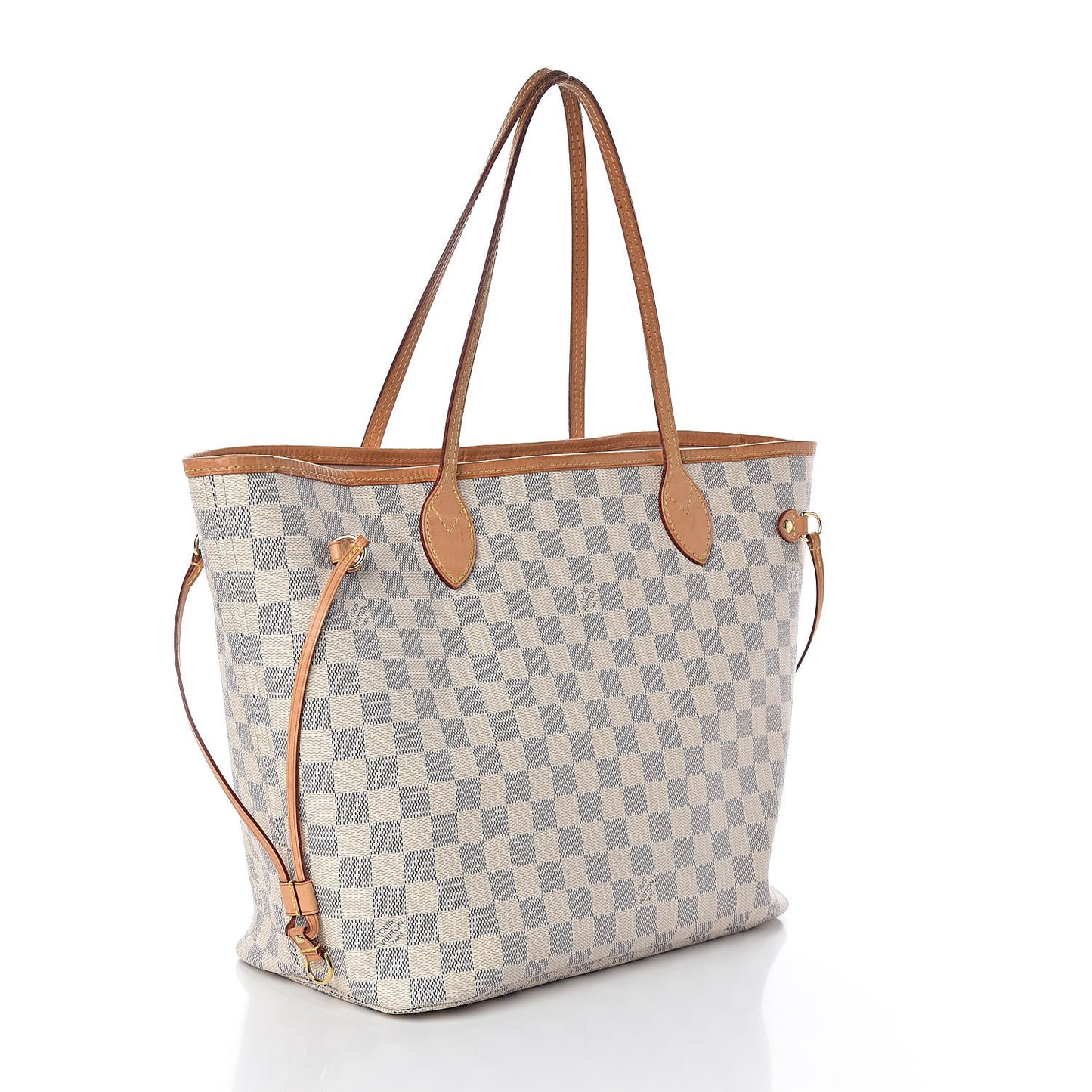 Damier Azur Neo Neverfull MM Rose Ballerine