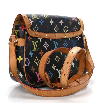 Louis Vuitton Monogram Multicolor Sologne Black 3 of 9