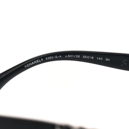 Chanel Calfskin Square Chain Sunglasses 5360-Q-A Black 5 of 9