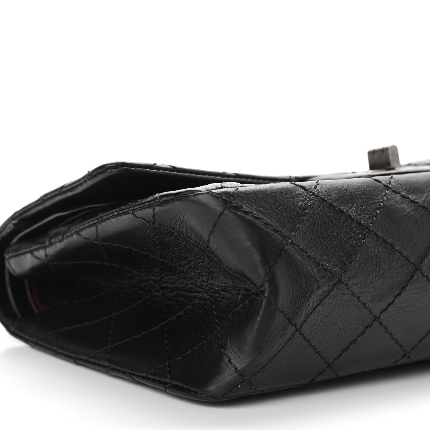Chanel Aged Calfskin Quilted 2.55 Reissue 225 Flap Black 9 of 10