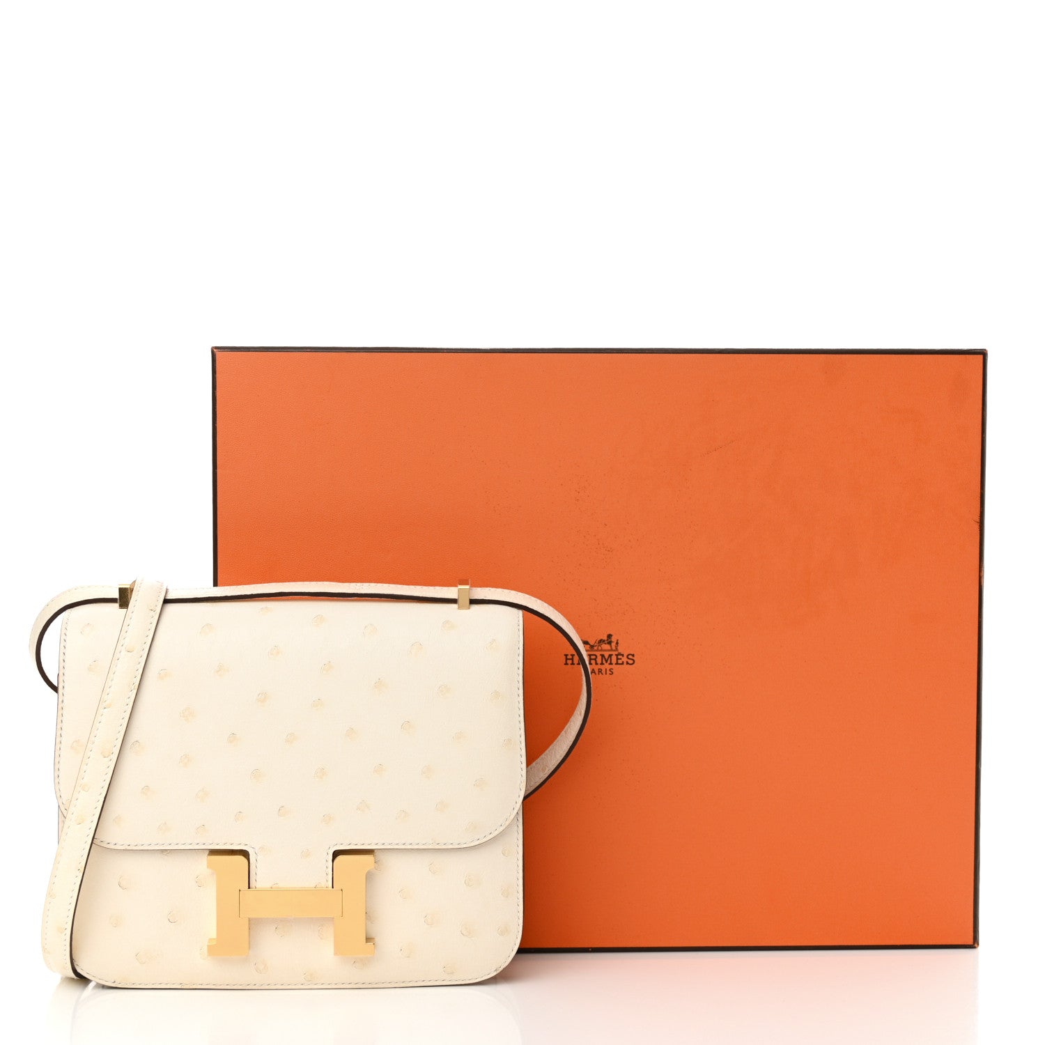 Hermes Ostrich Constance 18 Nata 11 of 11