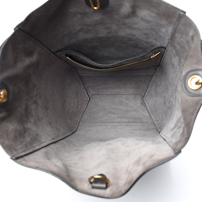 Celine Smooth Calfskin Sangle Bucket Bag Grey 5 of 12