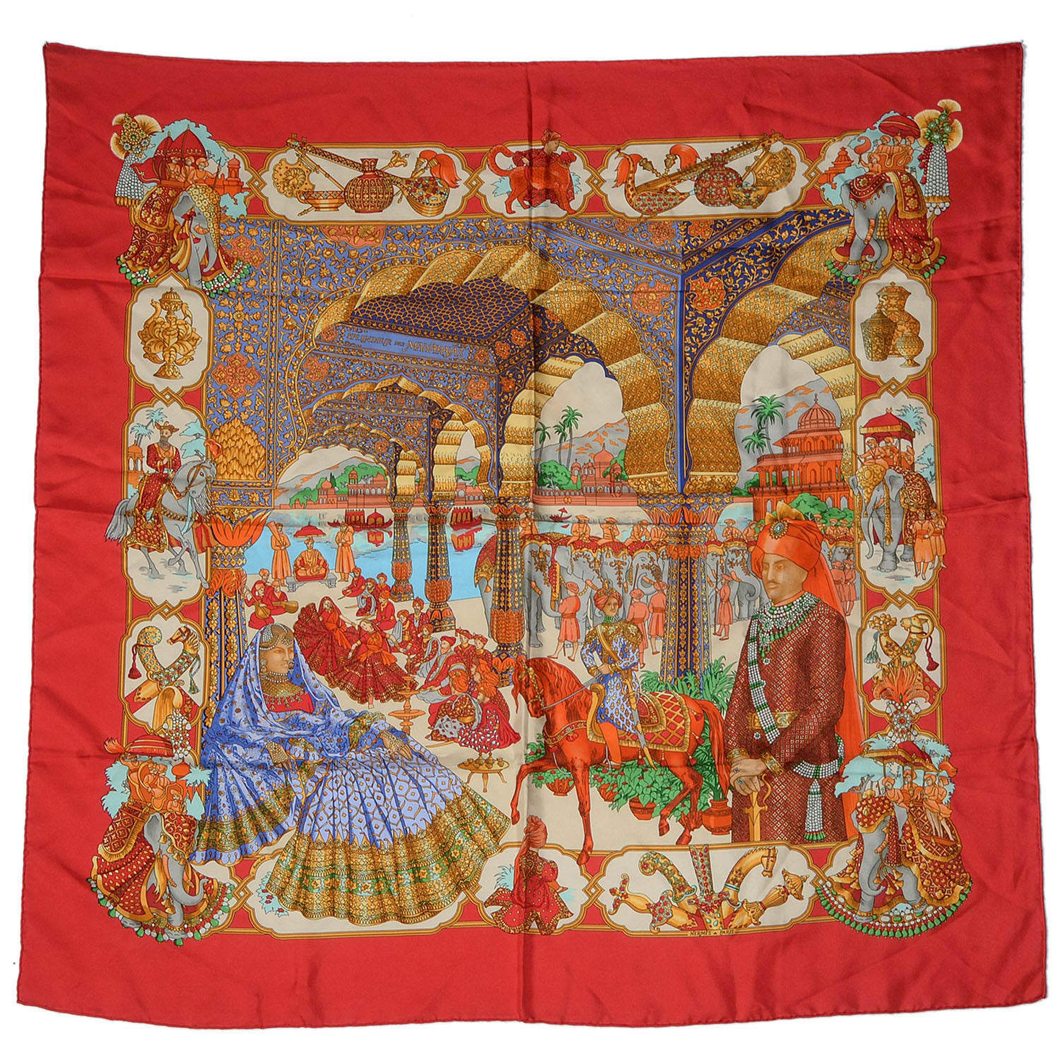 Hermes Silk Splendeur Des Maharajas Scarf 90 2 of 6