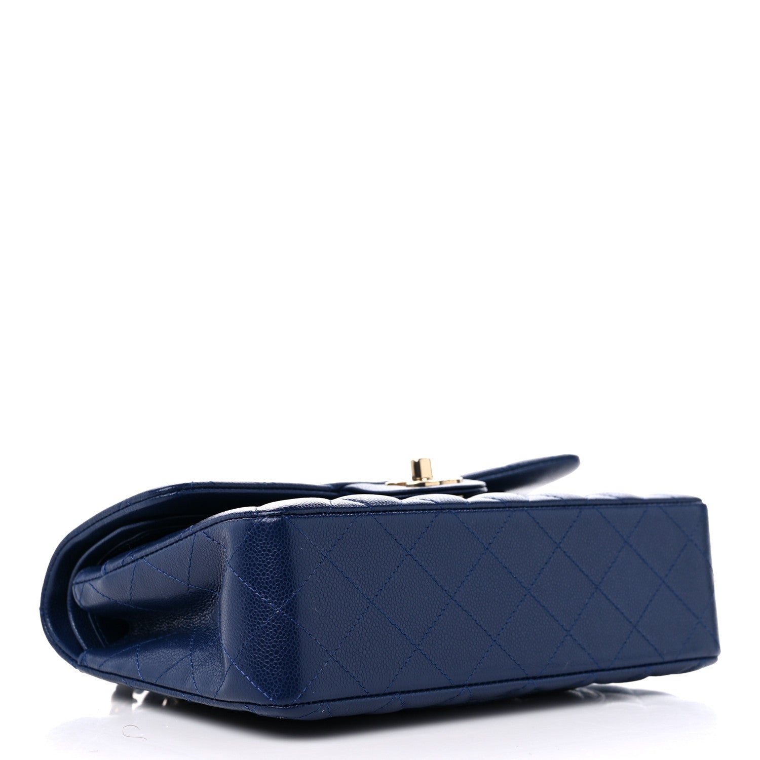 Chanel Caviar Quilted Small Double Flap Navy 4 of 13
