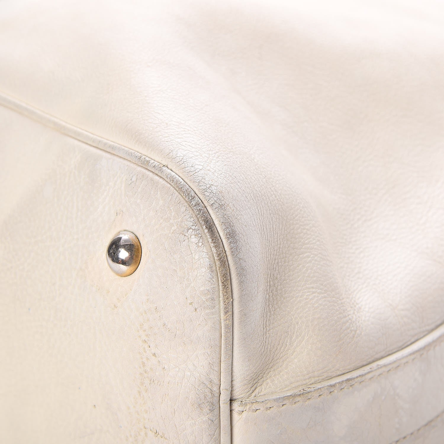 Saint Laurent Calfskin Oversized Muse White 12 of 12