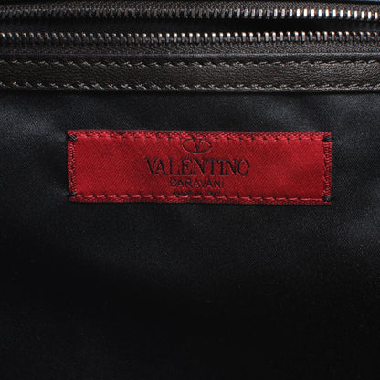 Valentino Garavani Leather Sequin Chain Glam Tote Black 6 of 7