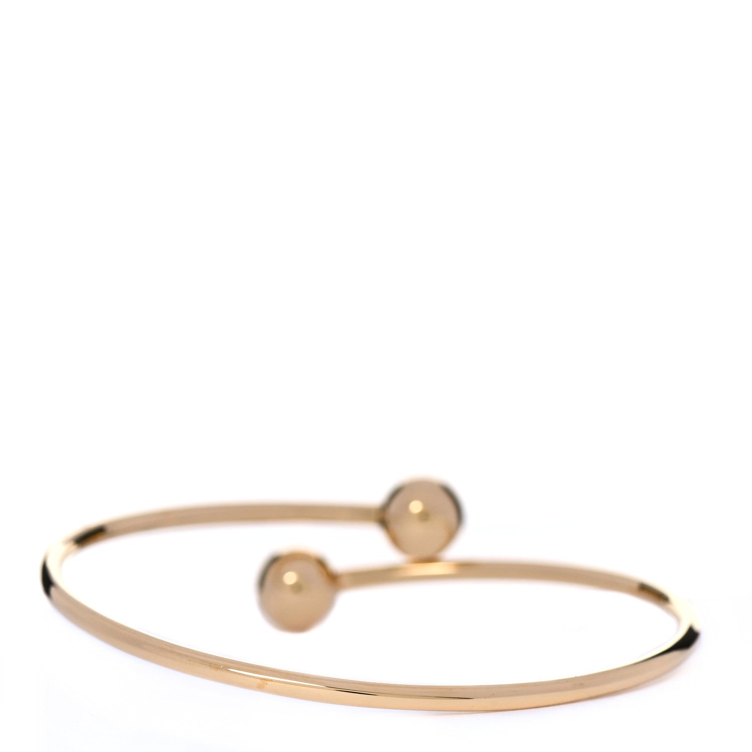 Tiffany 18K Yellow Gold 8mm HardWear Ball Bypass Bracelet 3 of 6